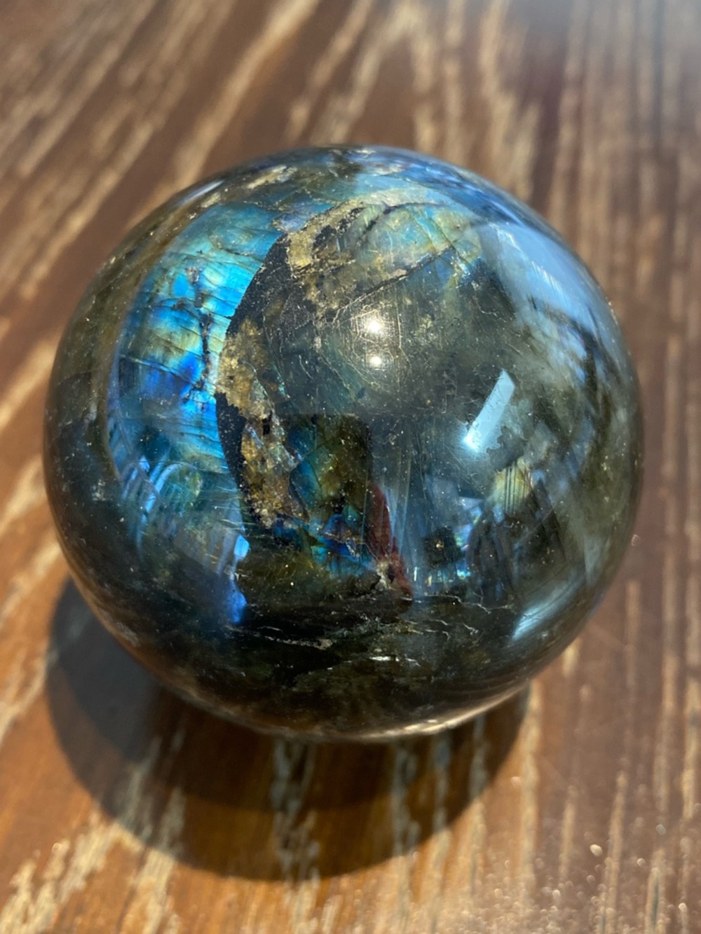 Flashy Labradorite Crystal Sphere